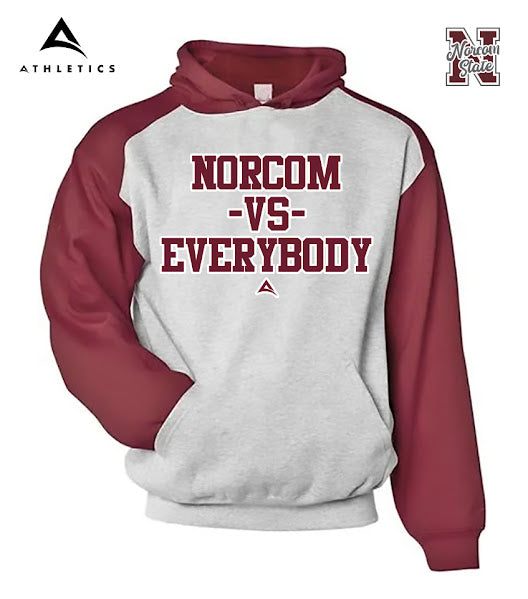 Norcom vs Everybody Two-toned Hoodie