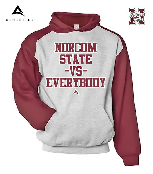 Norcom State vs Everybody Two-toned Hoodie